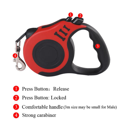 Retractable Dog Leash. Perfect for all types of Weather