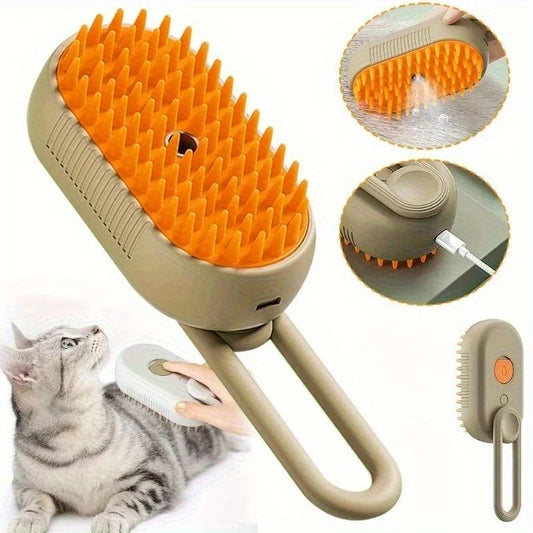 3 in 1 Pet Grooming Steam Brush